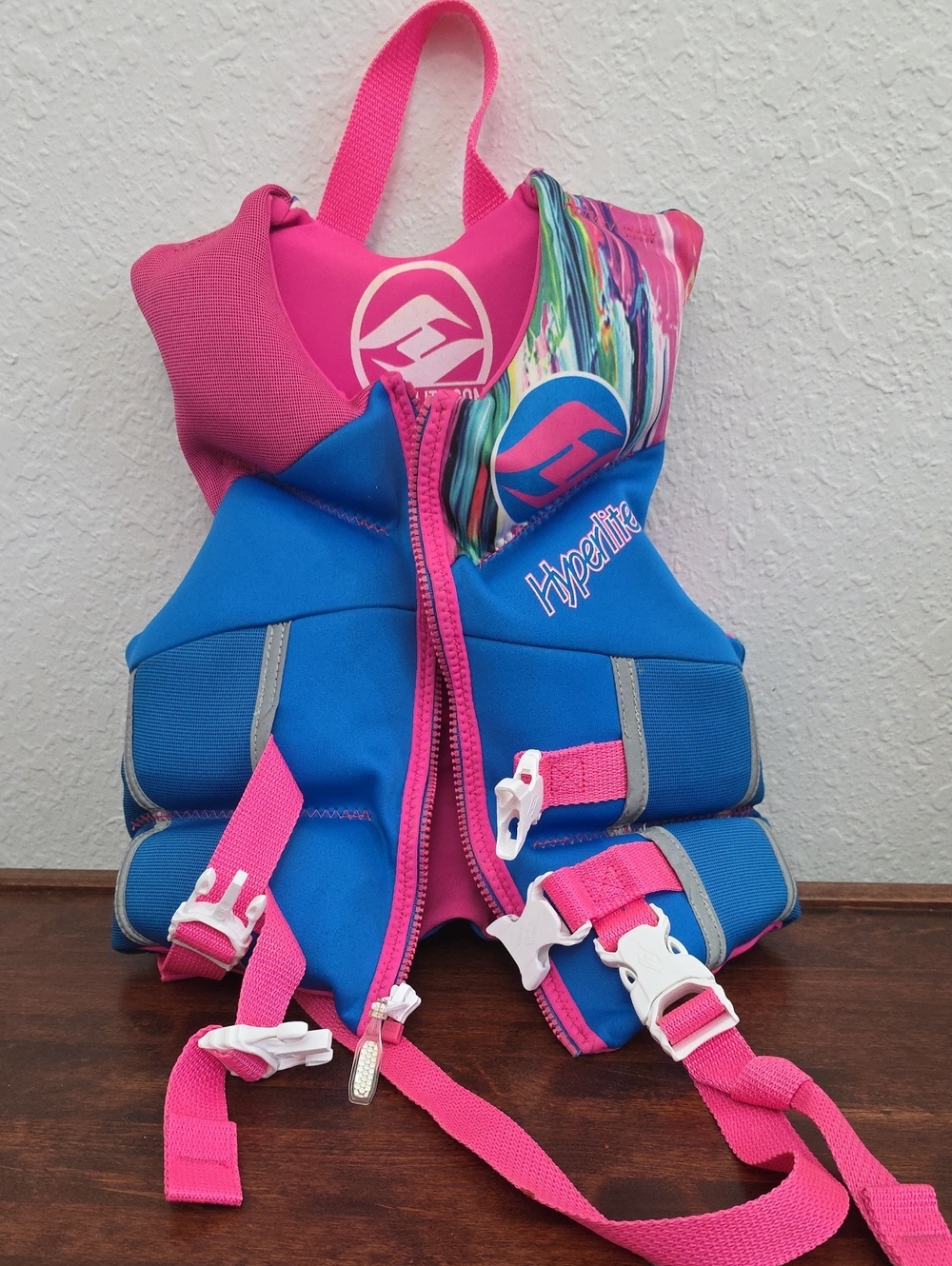 Hyperlite Kids Swim Bib - Blue & Pink